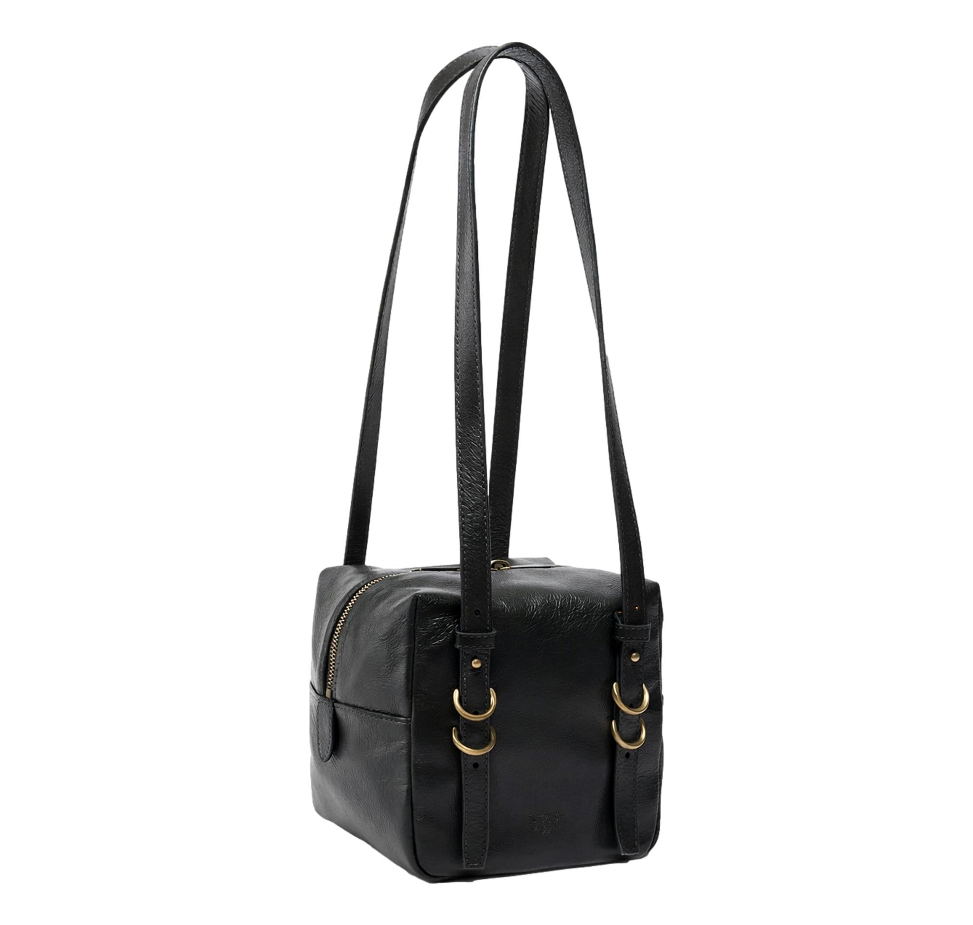 PINKO Borsa Donna Cubic Bag In Pelle Shiny 106465 Z99Q Colore Nero