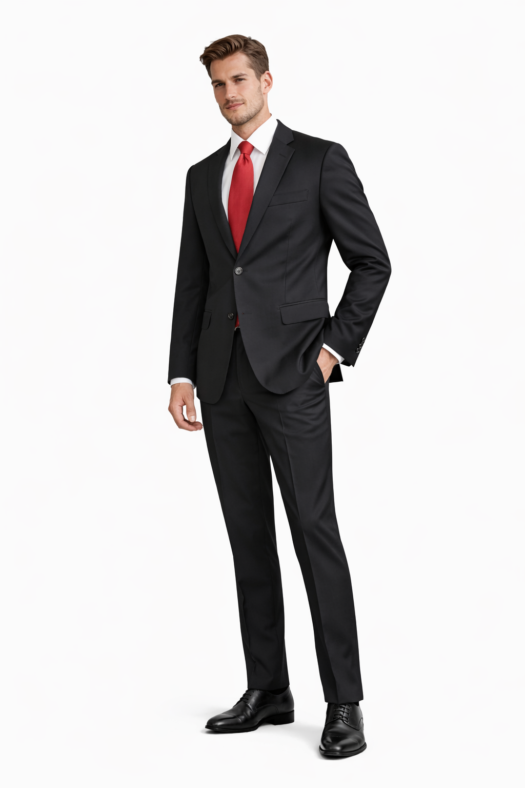 HUGO BOSS Abito Uomo Classico EAZY/STYLE1 50198543 Grigio Scuro Fresco Lana