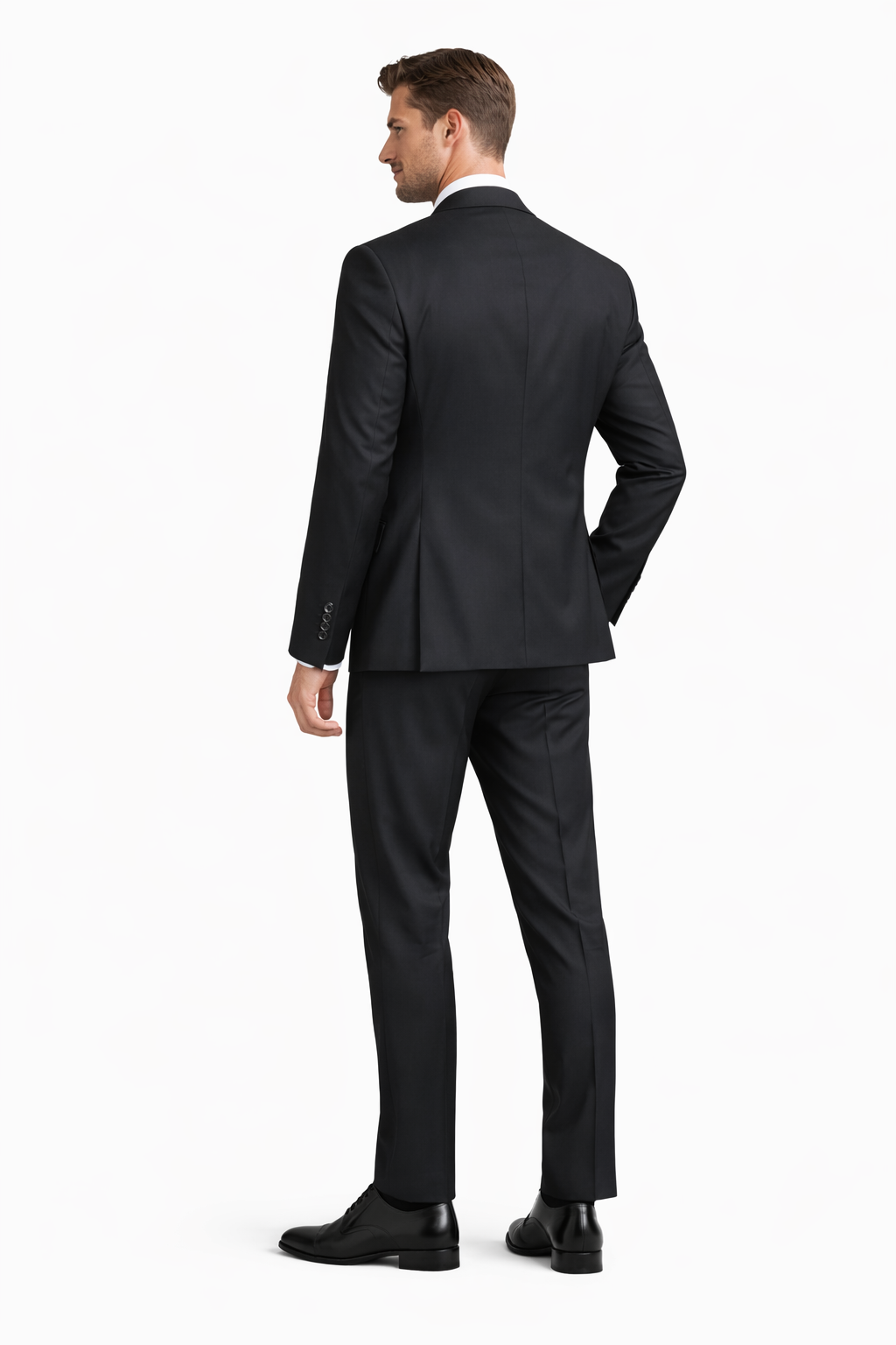 HUGO BOSS Abito Uomo Classico EAZY/STYLE1 50198543 Grigio Scuro Fresco Lana