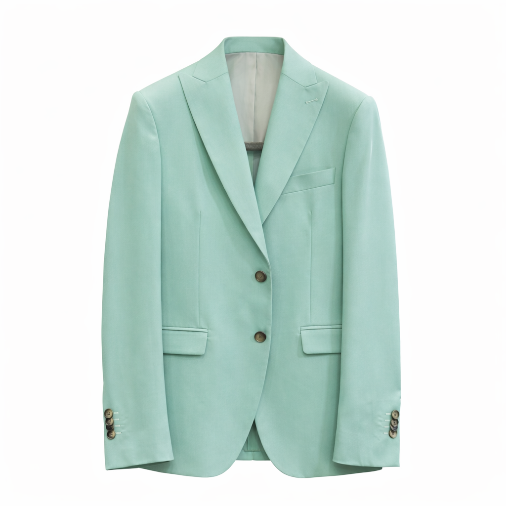 SIMBOLS Abito Uomo Drop 7 Slim Fit A11530 Made in Italy Colore Verde Menta