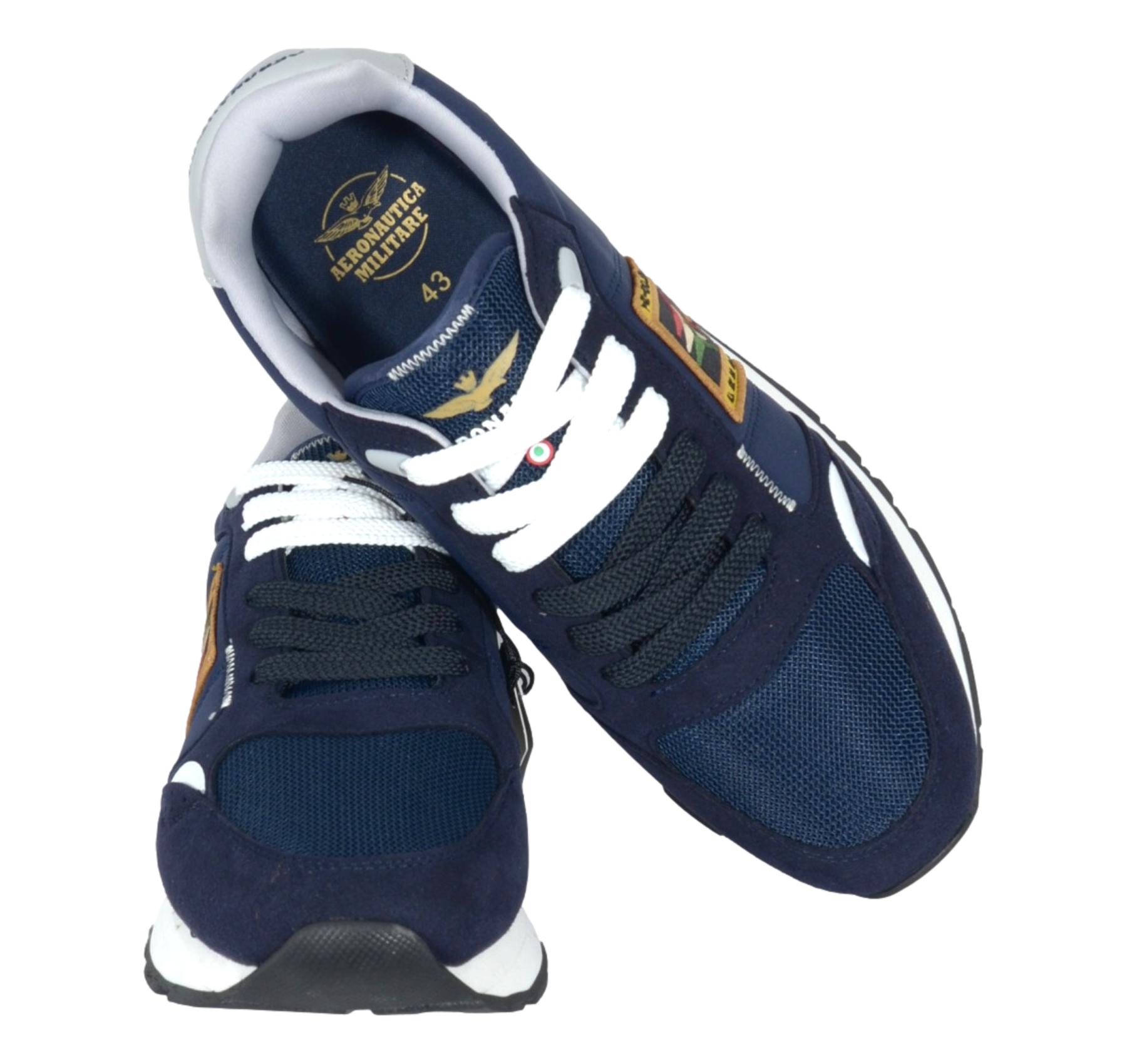 AERONAUTICA MILITARE Sneakers Uomo Running Frecce Tricolori SC0292 Blu Navy