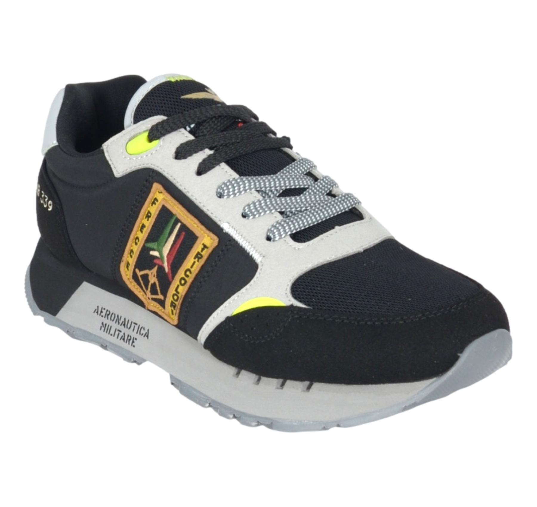 AERONAUTICA MILITARE Sneakers Uomo Running Frecce Tricolori SC0292 Nero