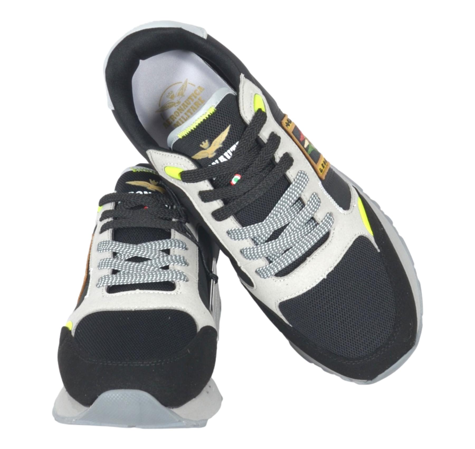 AERONAUTICA MILITARE Sneakers Uomo Running Frecce Tricolori SC0292 Nero