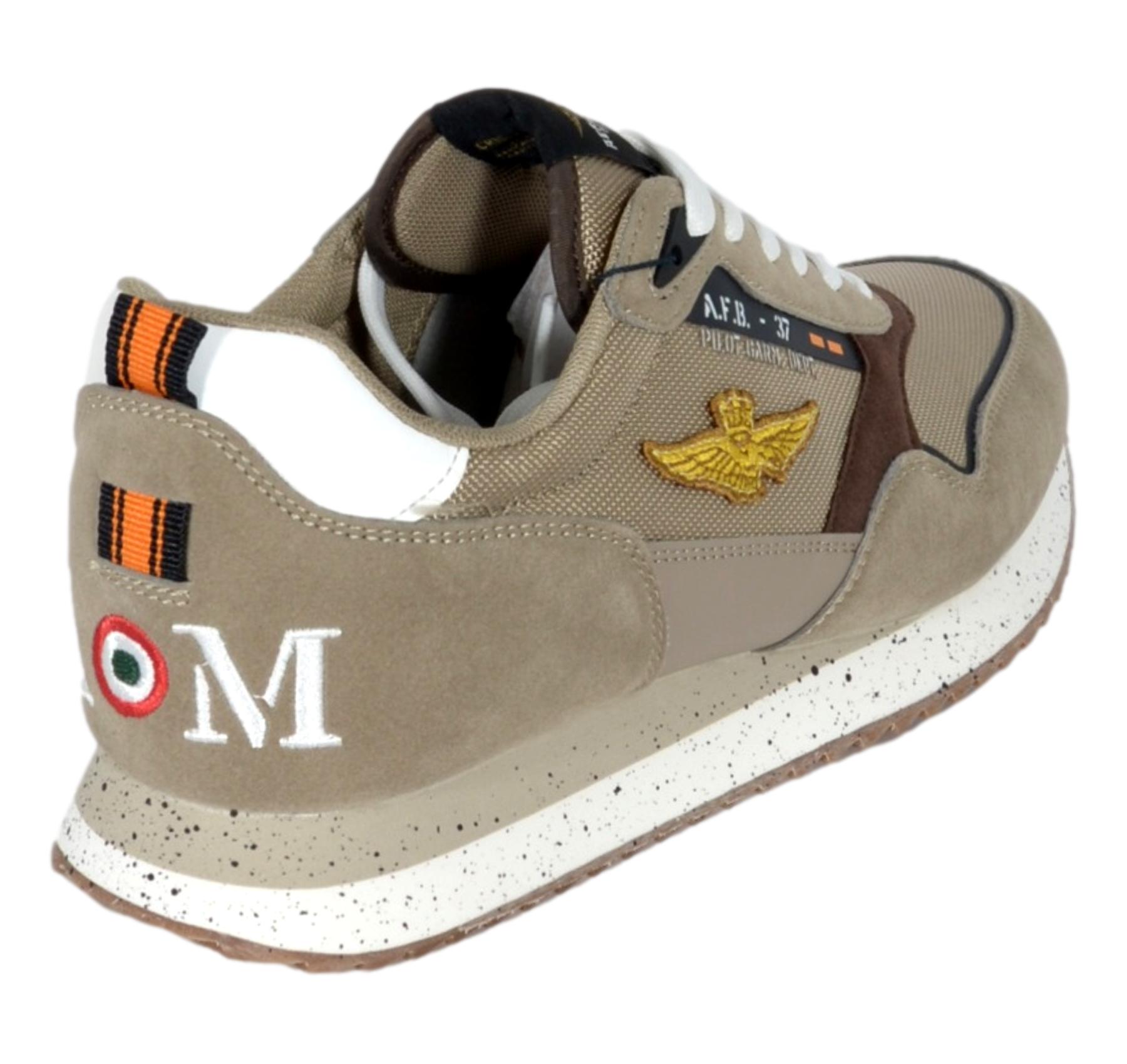 AERONAUTICA MILITARE Sneakers Uomo 261SC0288UCT03545 Colore Beige 57504