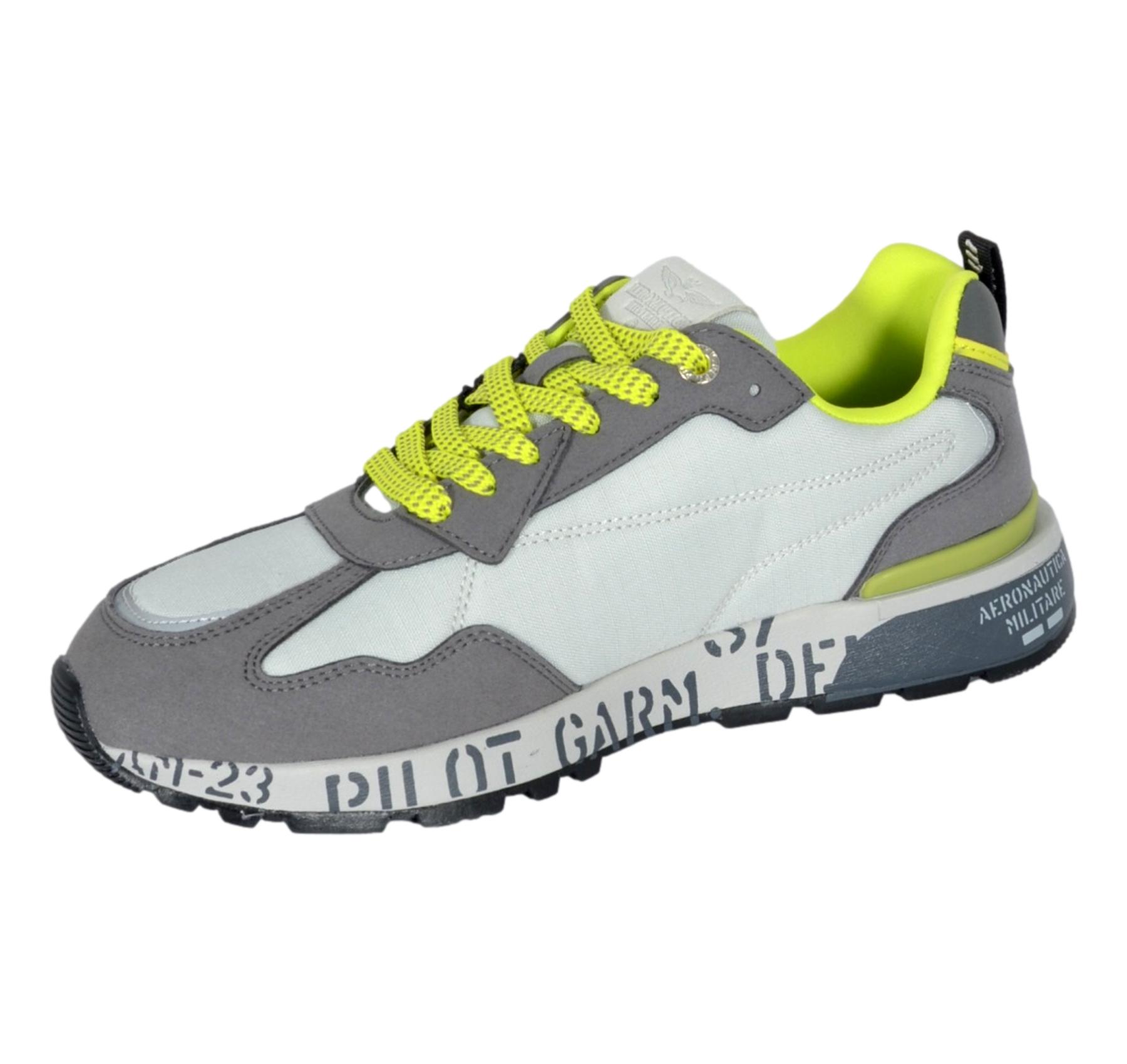 AERONAUTICA MILITARE Sneakers Uomo Pilot SC0276 94038 Grigio Fluo