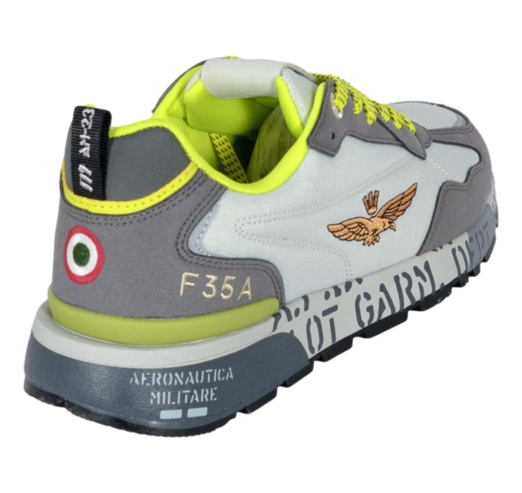 AERONAUTICA MILITARE Sneakers Uomo Pilot SC0276 94038 Grigio Fluo