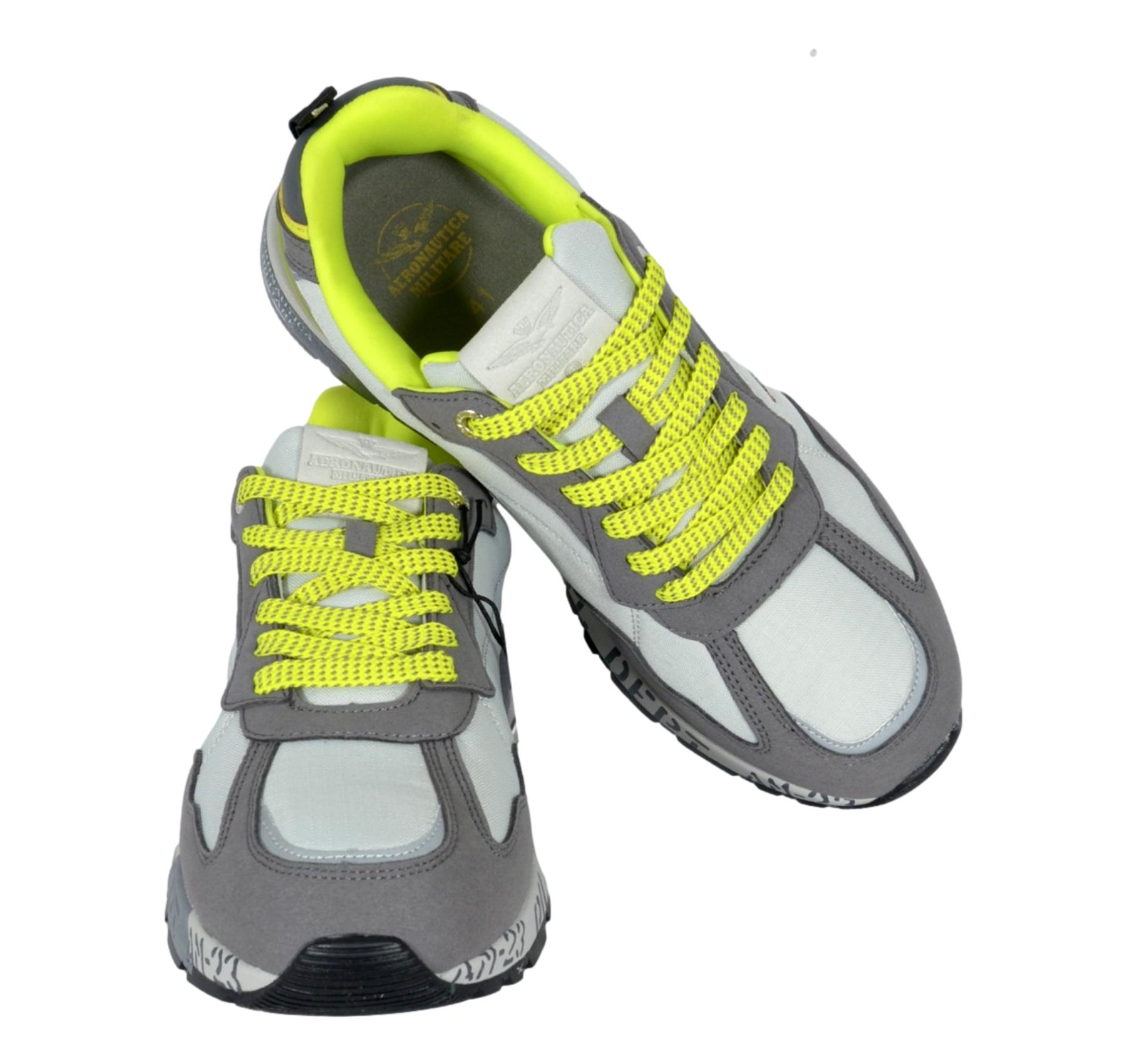 AERONAUTICA MILITARE Sneakers Uomo Pilot SC0276 94038 Grigio Fluo