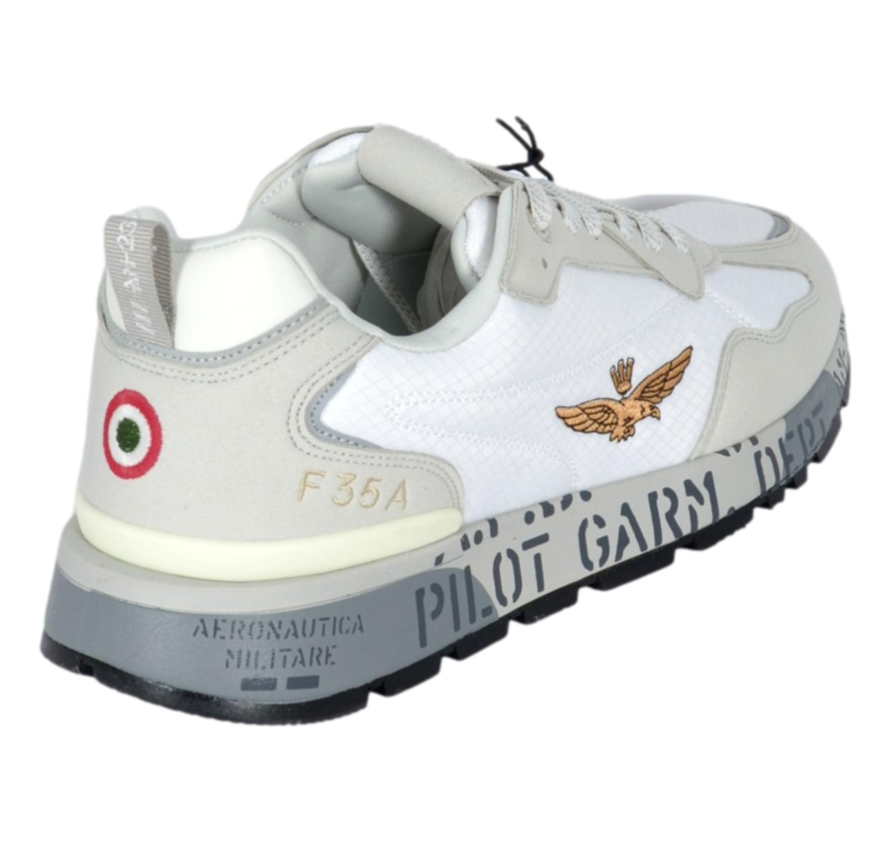 AERONAUTICA MILITARE Sneakers Uomo Pilot SC0276UCT04327 Colore Bianco Grigio 73062