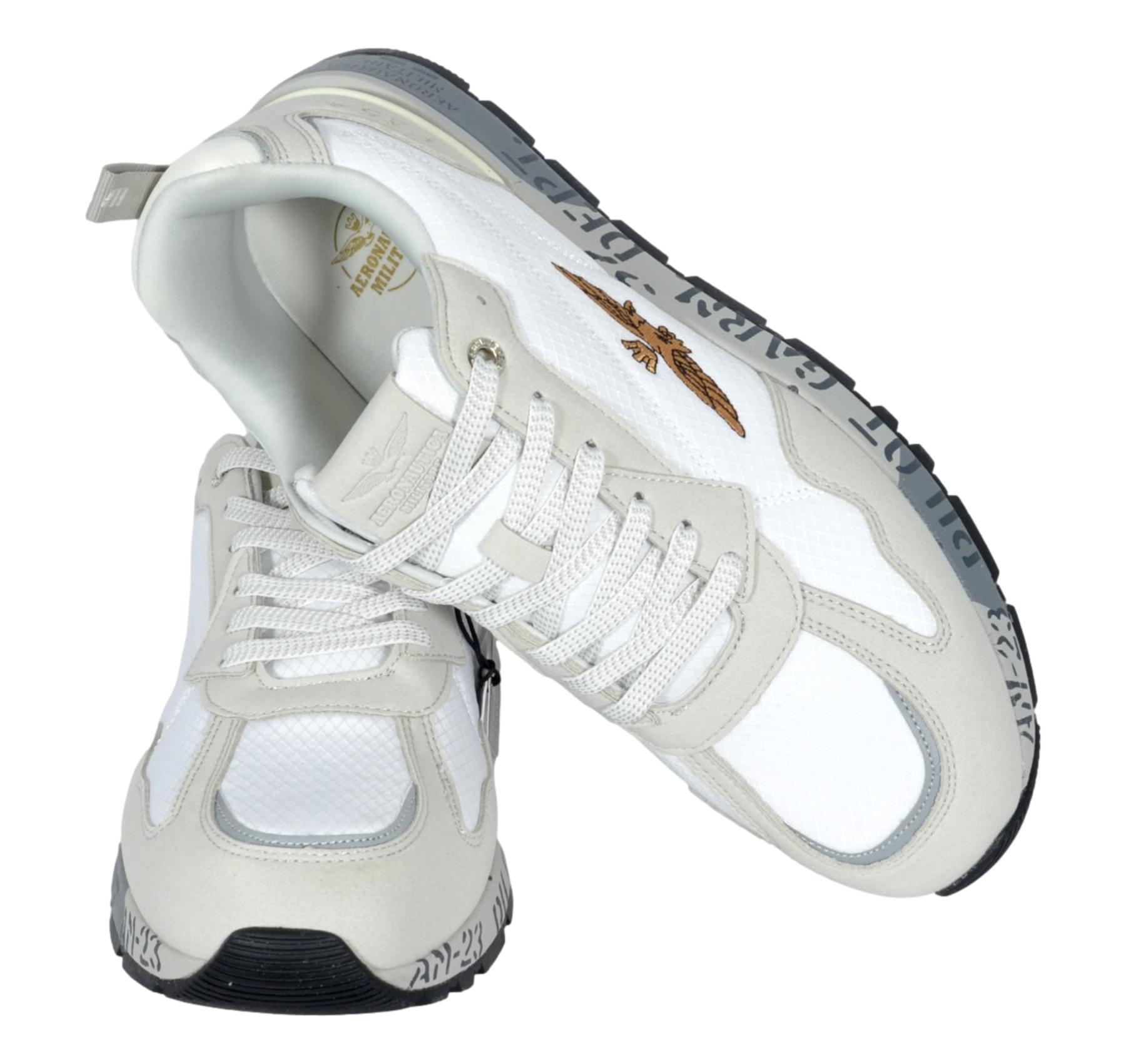 AERONAUTICA MILITARE Sneakers Uomo Pilot SC0276UCT04327 Colore Bianco Grigio 73062