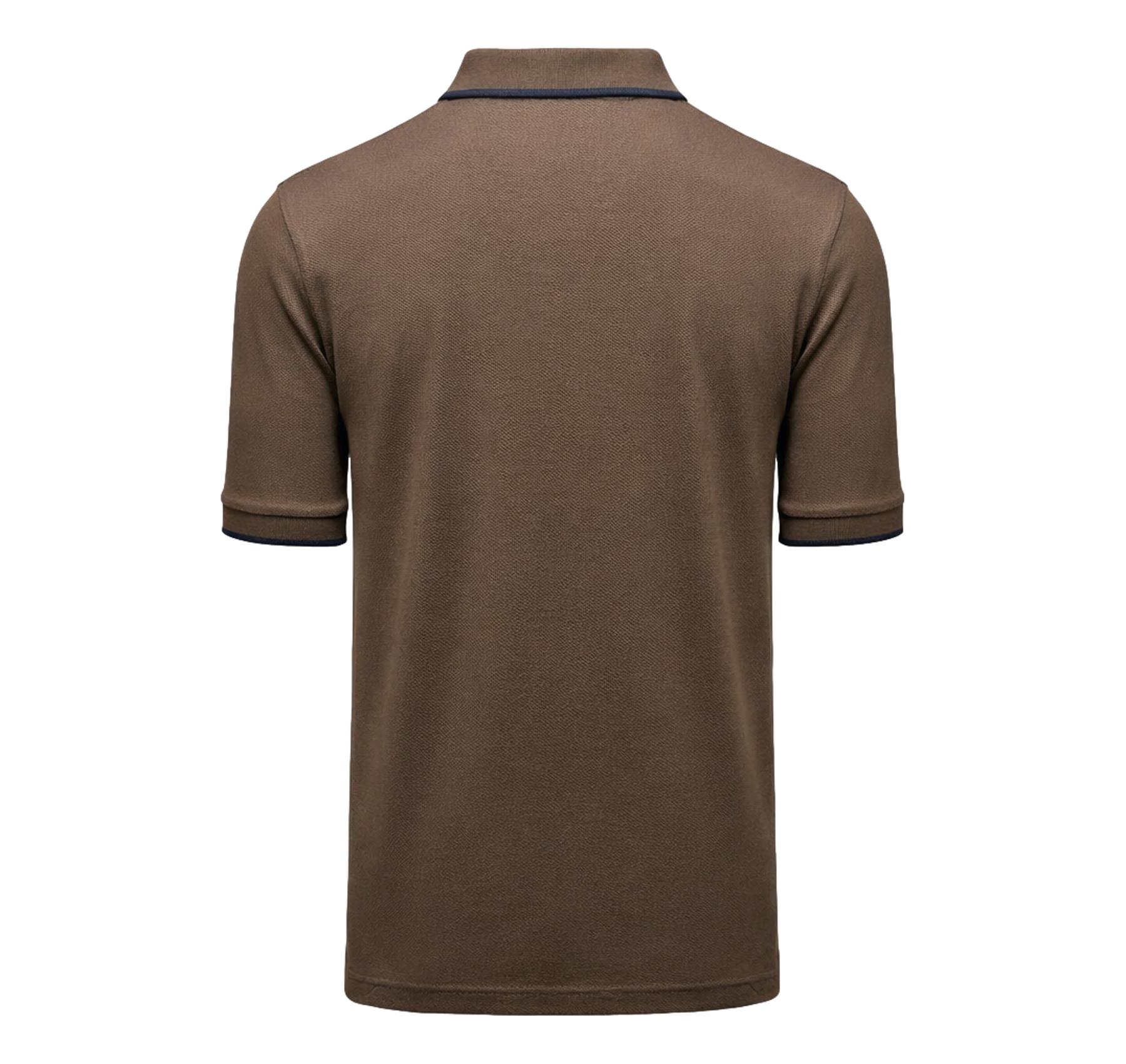 AERONAUTICA MILITARE Polo Uomo In Piqué Di Cotone 261PO1308UP00082 Colore Marrone