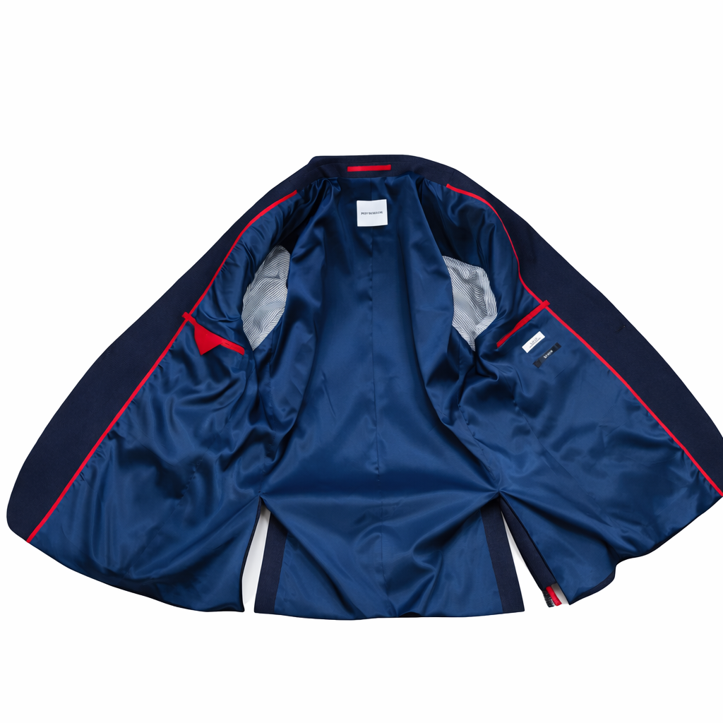 ROY ROBSON Giacca Uomo Blu Tessuto Lavorato 5092 A 401 Slim Fit