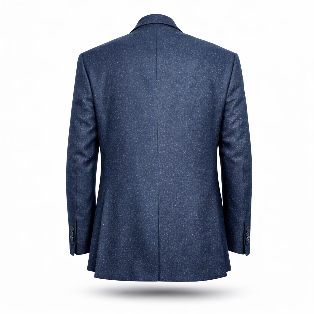 ROY ROBSON Giacca Uomo Regular Fit in Lana Mista con Tasche a Toppe Colore Blu