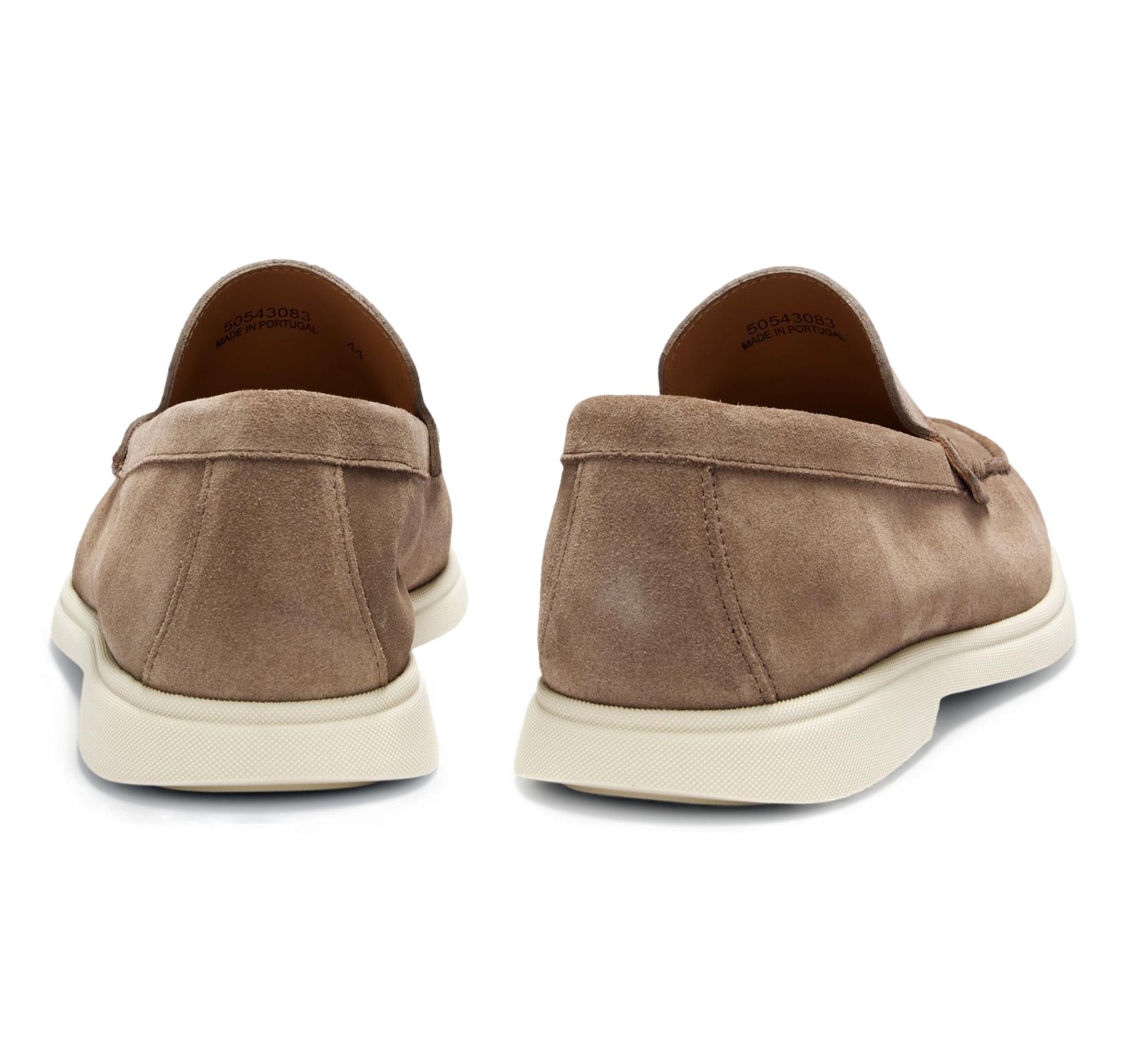 BOSS Mocassini Uomo In Pelle Scamosciata Sienne Loaf Sd N 50543083 Colore Beige