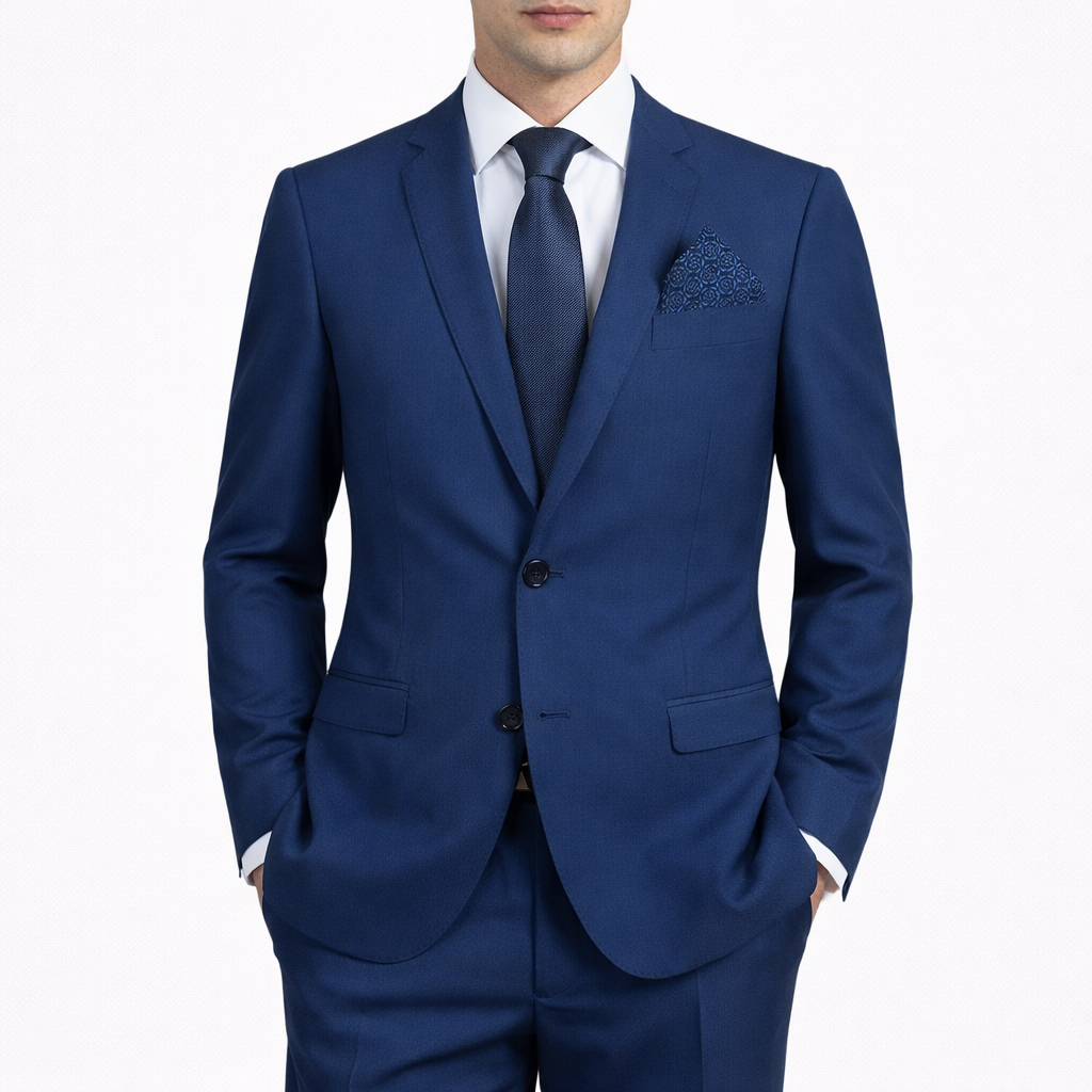 SIMBOLS Abito Uomo Drop 8 Super Slim Fit Blu Royal A10700