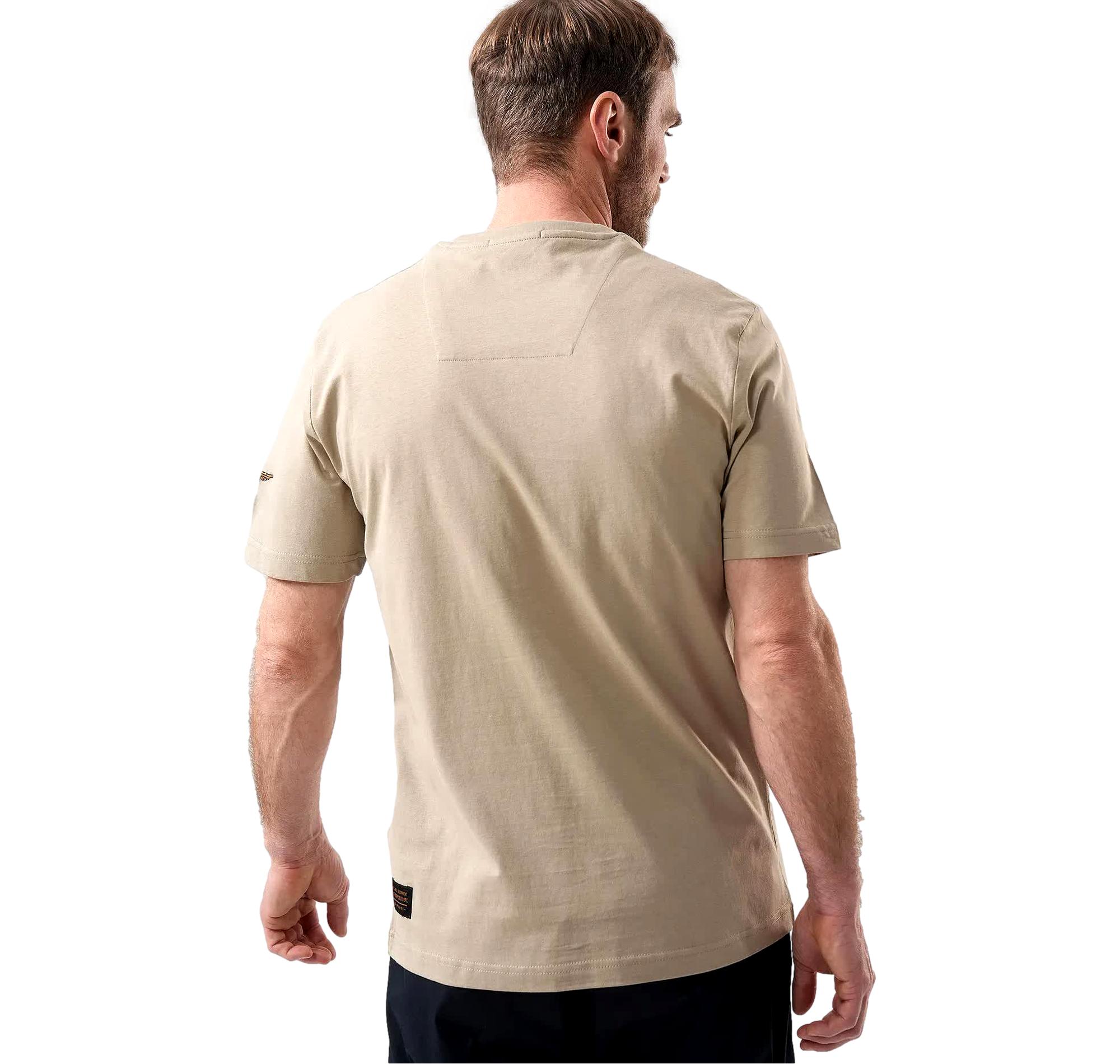 AERONAUTICA MILITARE T Shirt Uomo In Cotone Con Stampa F 35 TS2536UJ00641 Colore Beige