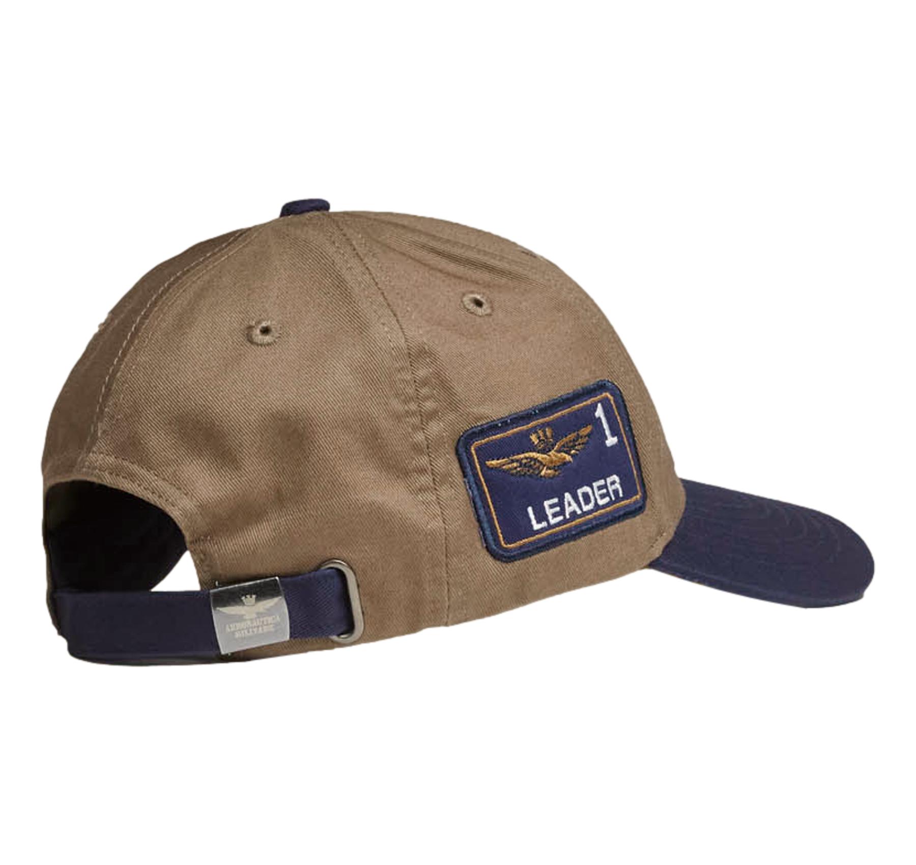 AERONAUTICA MILITARE Cappellino Uomo Color Block Con Ricami 261HA1248UCT03299 Colore Verde Scuro