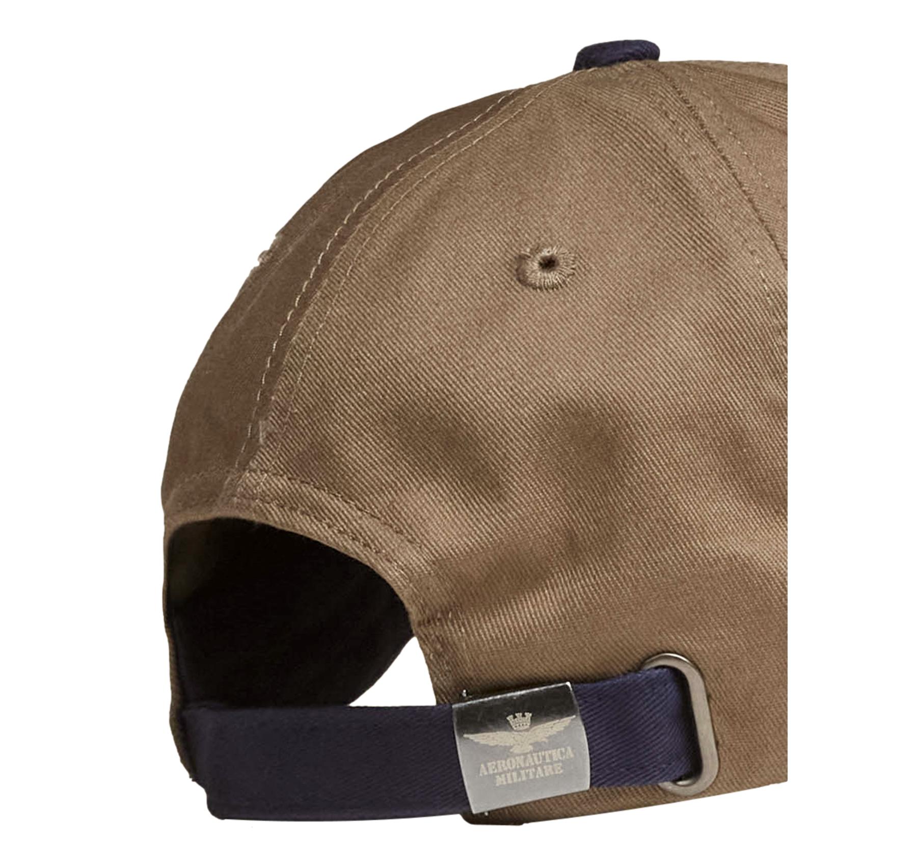 AERONAUTICA MILITARE Cappellino Uomo Color Block Con Ricami 261HA1248UCT03299 Colore Verde Scuro