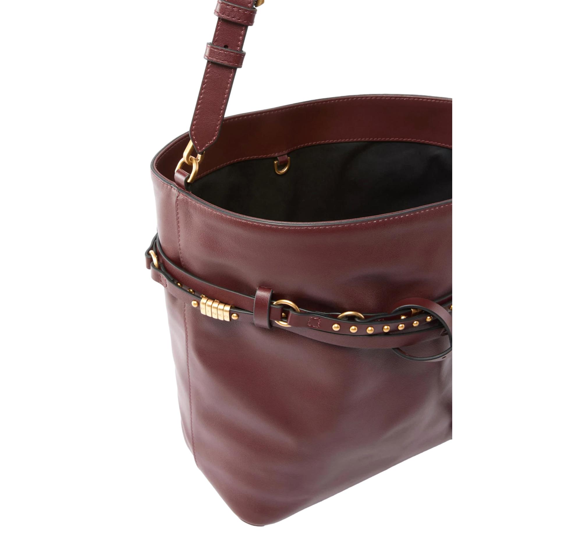 PINKO Borsa Donna Bucket Belt Classic 106339 R49Q Colore Burgundy