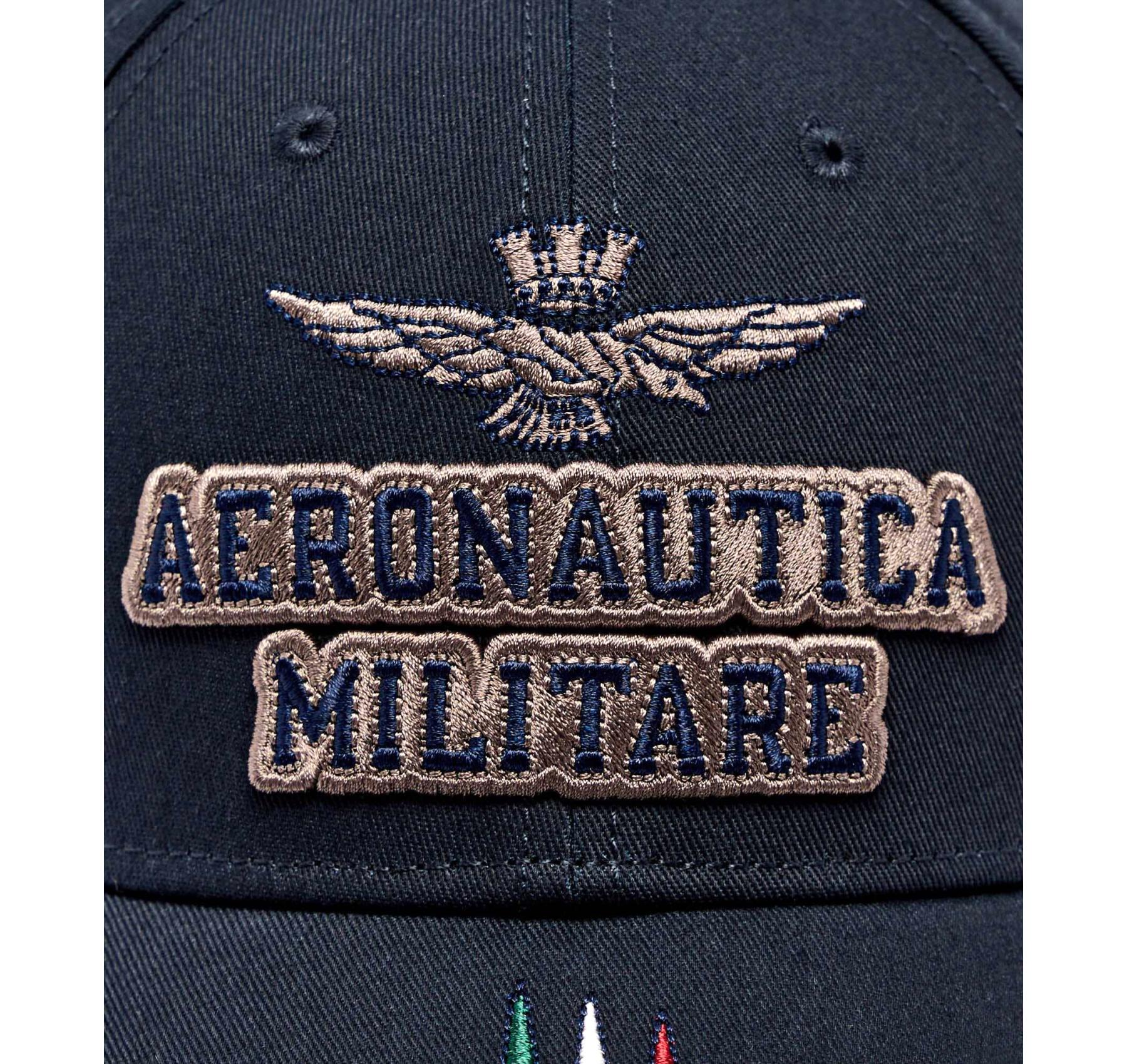 AERONAUTICA MILITARE Cappellino Uomo Con Ricami Frecce Tricolori HA1104UCT02261 Colore Blu