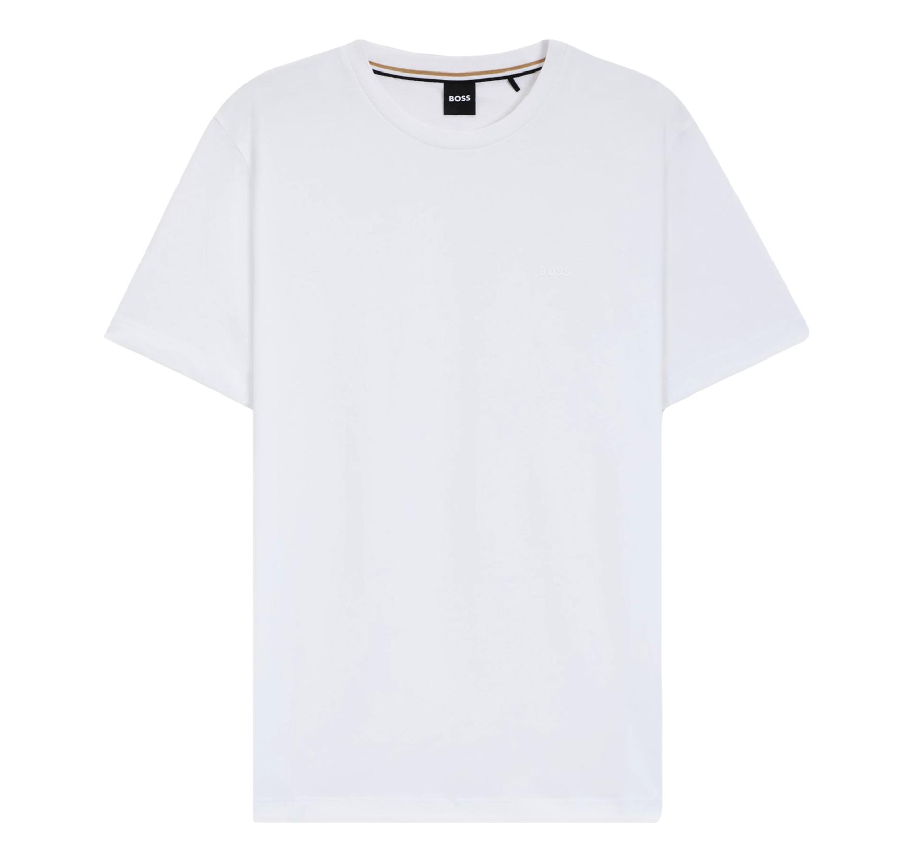 BOSS T Shirt Uomo In Jersey Di Cotone Con Logo Thompson 01 50468347 Colore Bianco