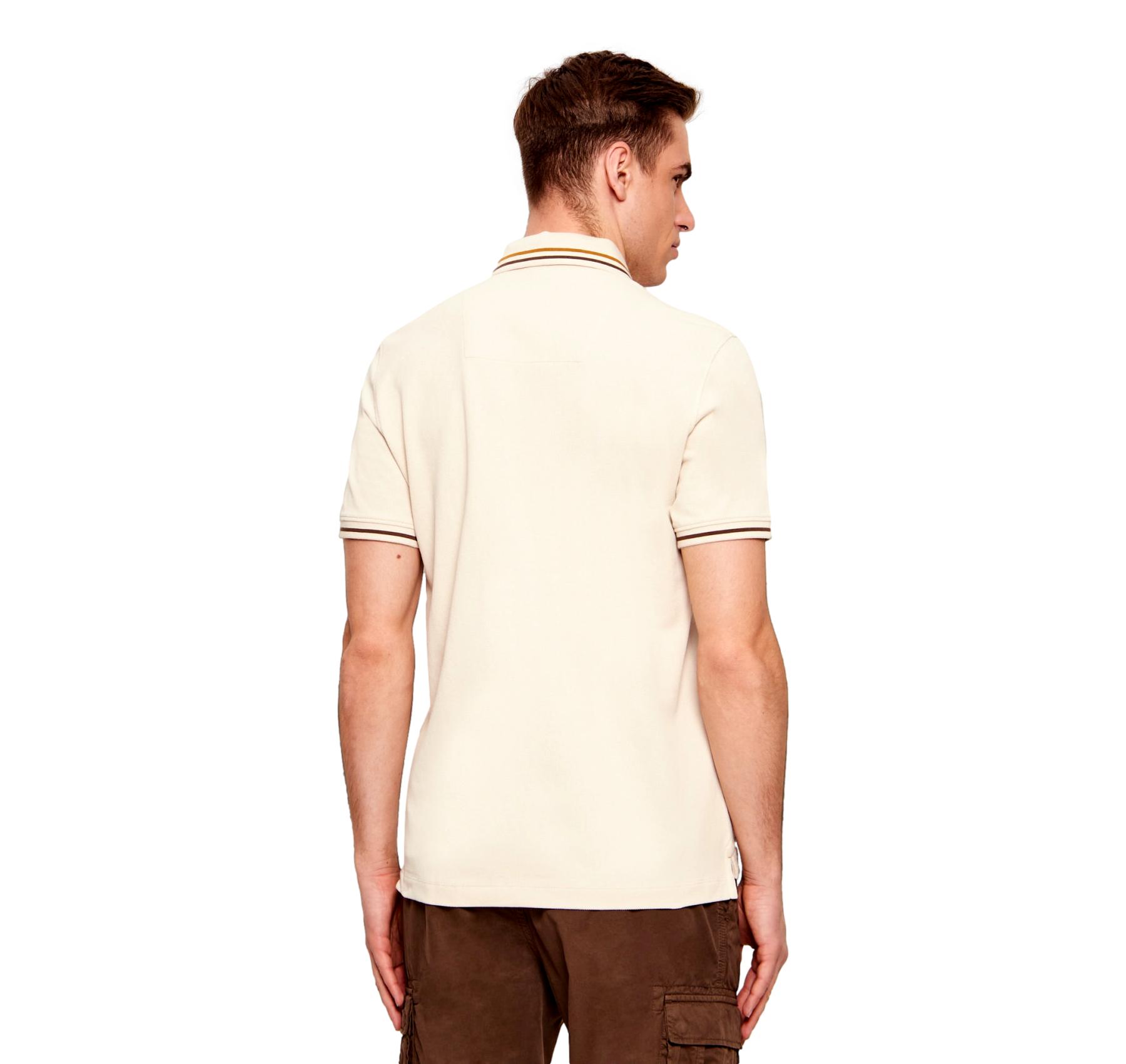 AERONAUTICA MILITARE Polo Uomo Frecce Tricolori 261PO1914UP00403 Colore Beige