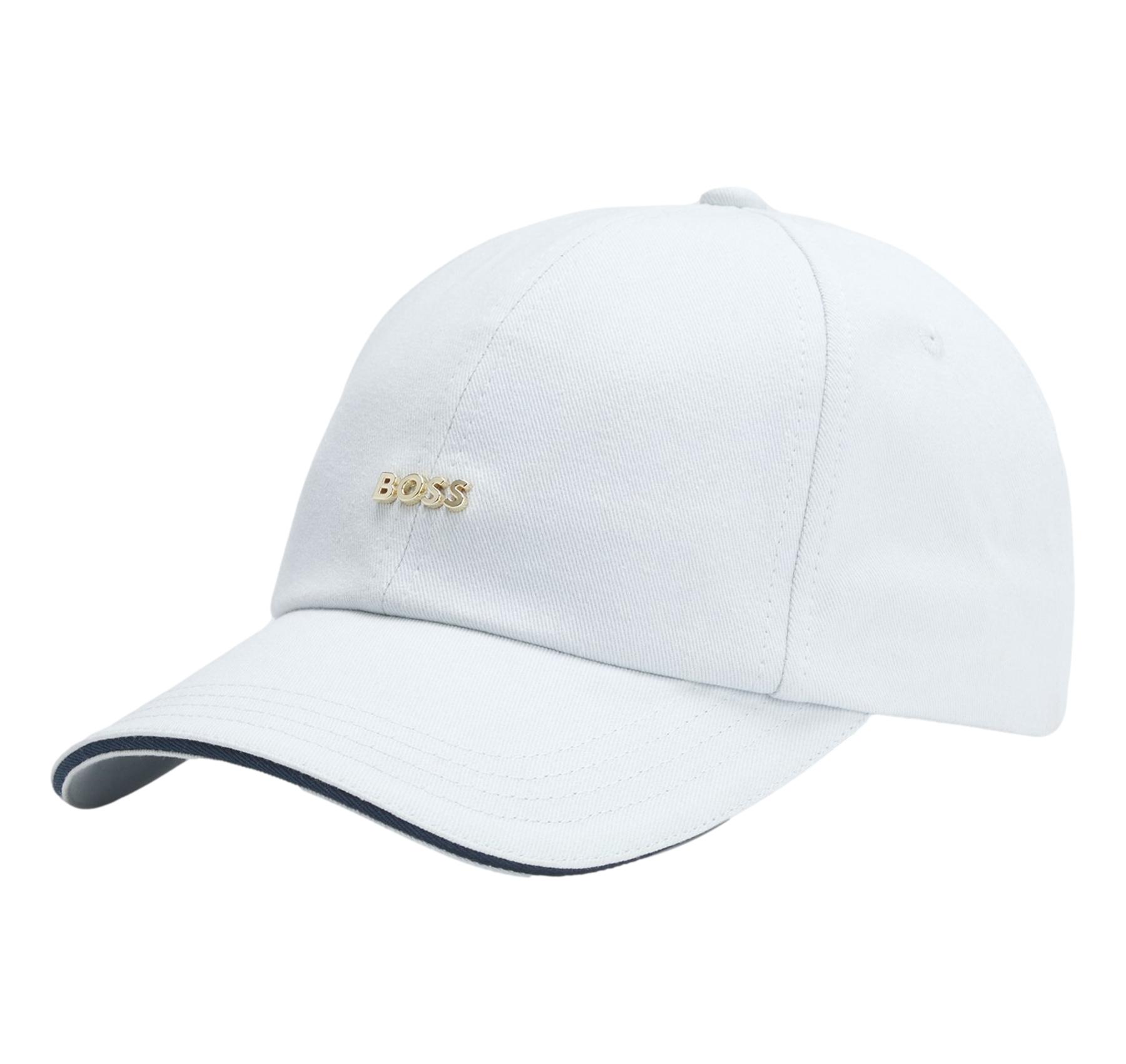 BOSS Cappellino Donna In Twill Di Cotone Con Logo In Metallo Regolabile Ari ME 50533367 Colore Celeste