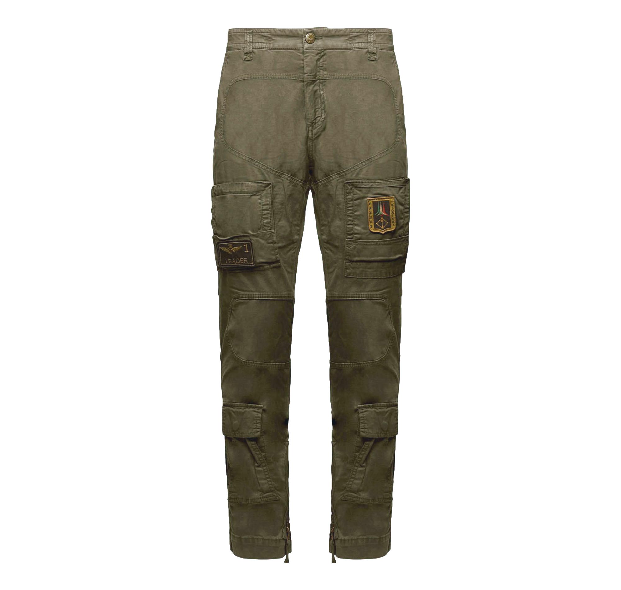 AERONAUTICA MILITARE Pantalone Uomo Anti G In Cotone PA1387UCT01493 Colore Verde Militare