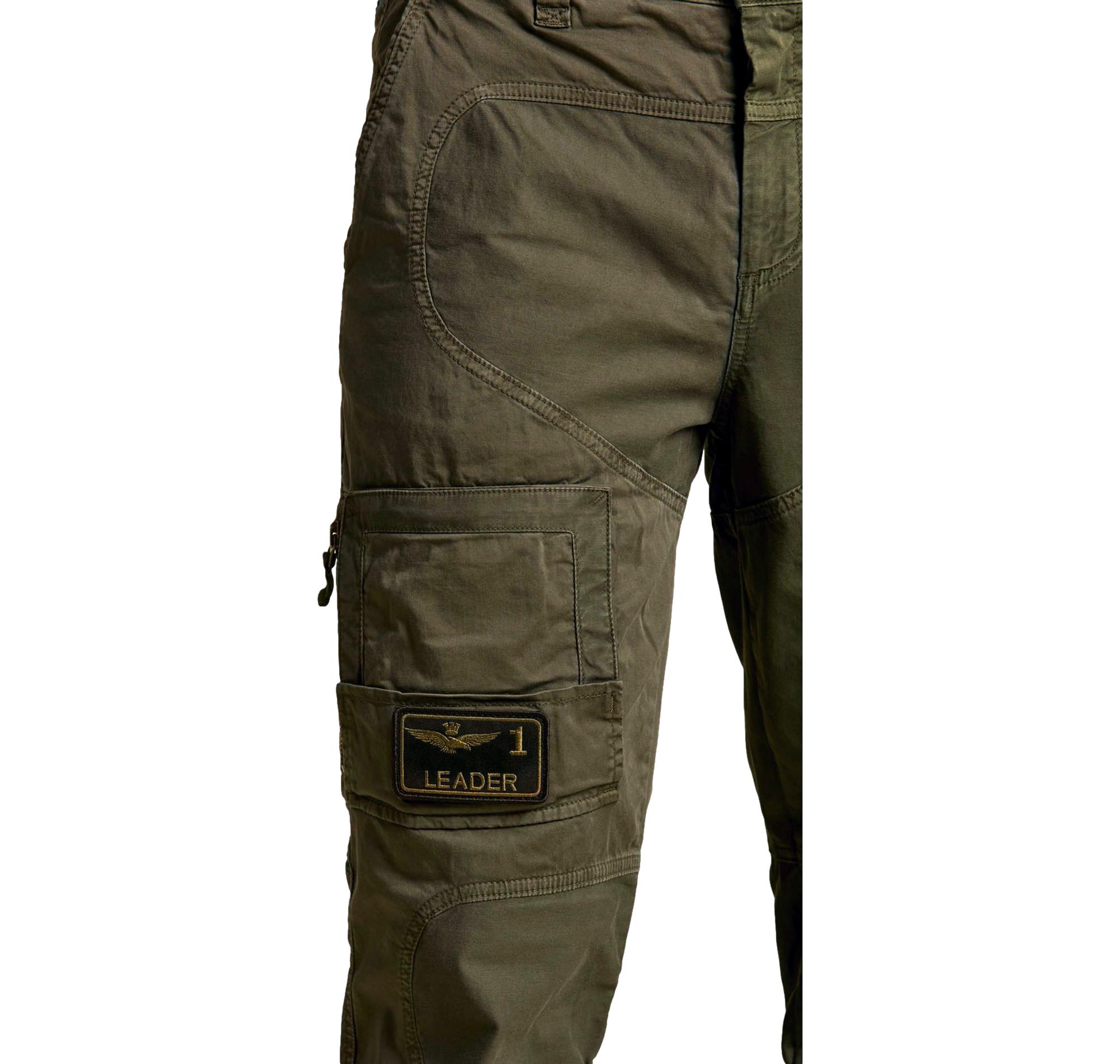 AERONAUTICA MILITARE Pantalone Uomo Anti G In Cotone PA1387UCT01493 Colore Verde Militare