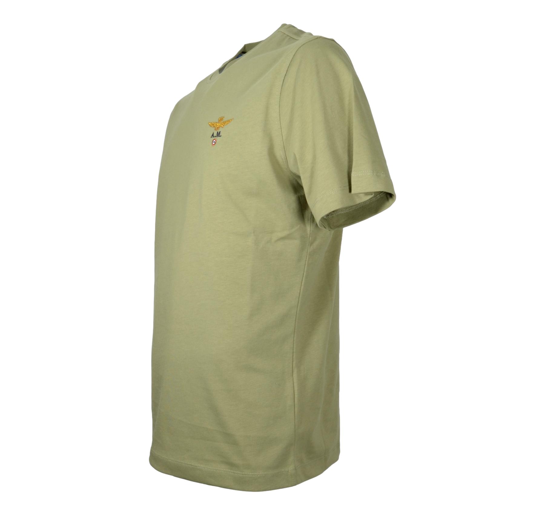 AERONAUTICA MILITARE T Shirt Uomo Girocollo Basica Manica Corta TS1580UJ00372 Colore Verde