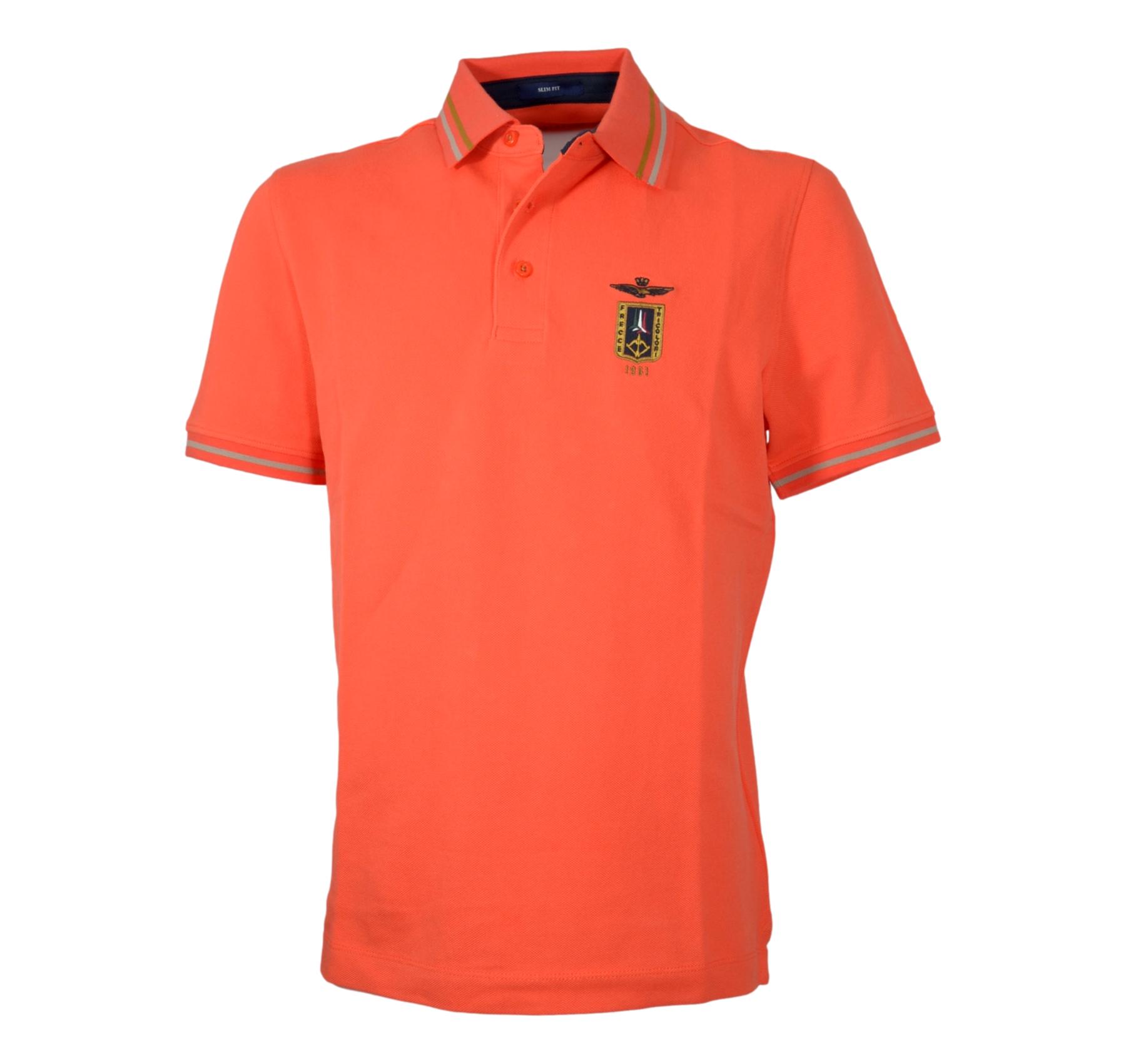 AERONAUTICA MILITARE Polo Uomo Frecce Tricolori 261PO1914UP00403 Colore Arancione