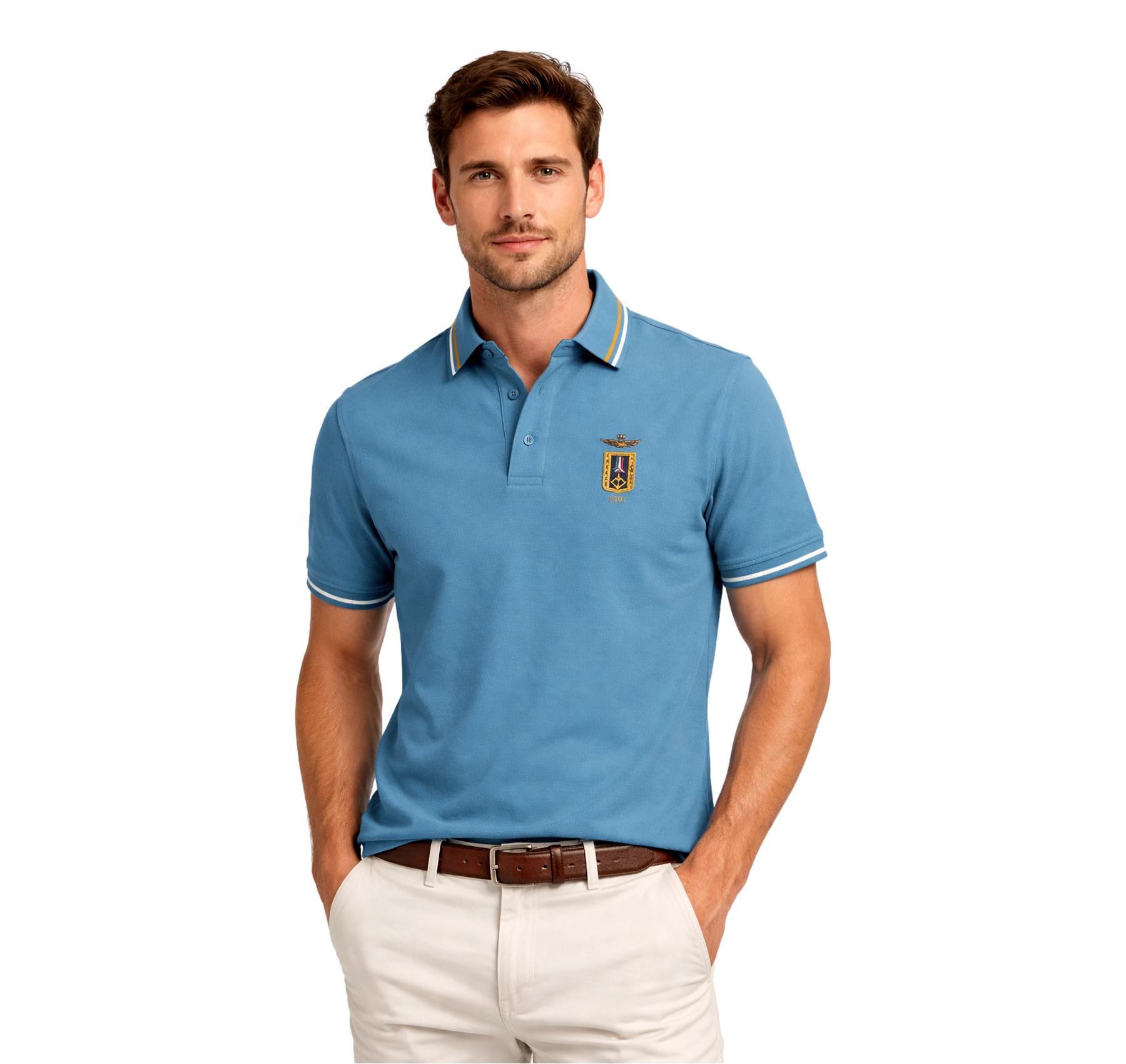 AERONAUTICA MILITARE Polo Uomo Frecce Tricolori 261PO1914UP00403 Colore Blu