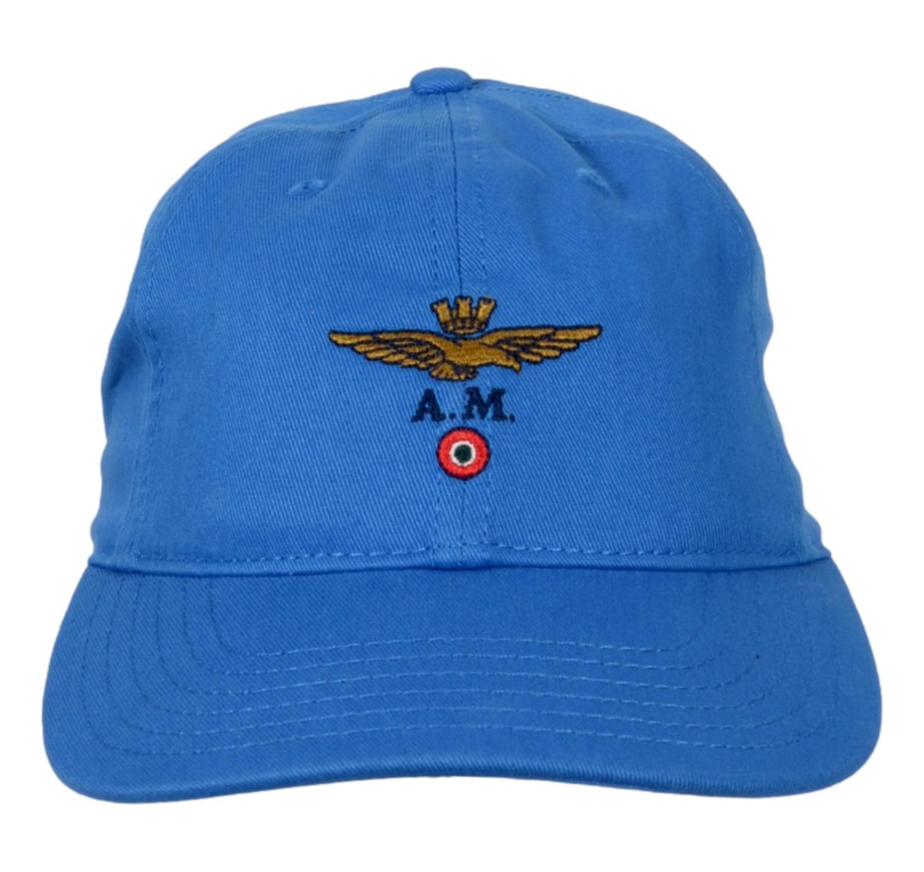 AERONAUTICA MILITARE Cappellino Uomo Con Ricamo Aquila Turrita 261HA1246UCT02261 Colore Celeste
