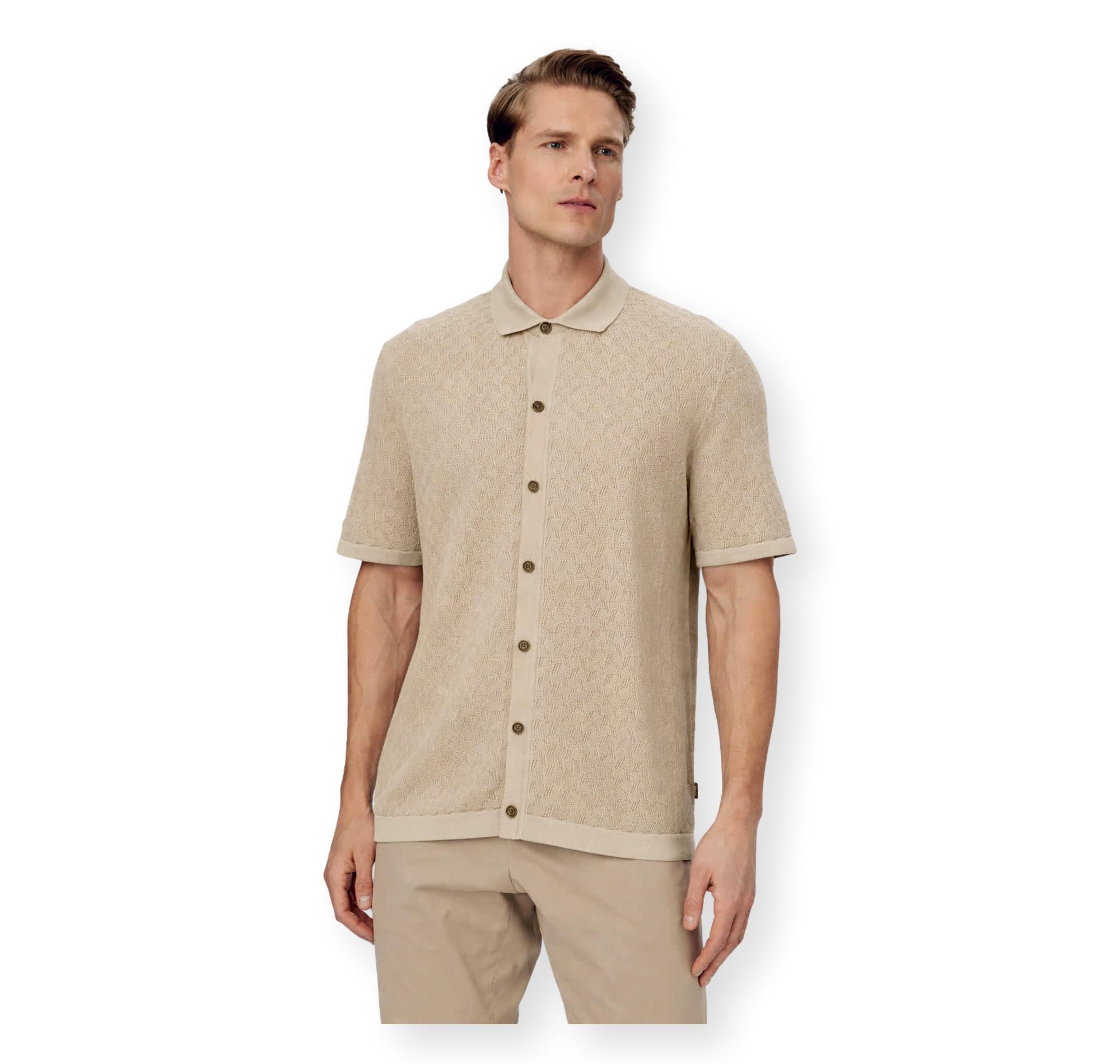 BOSS Polo Uomo Manica Corta Regular Fit Cotone H Nappo 50560494 Colore Beige 286