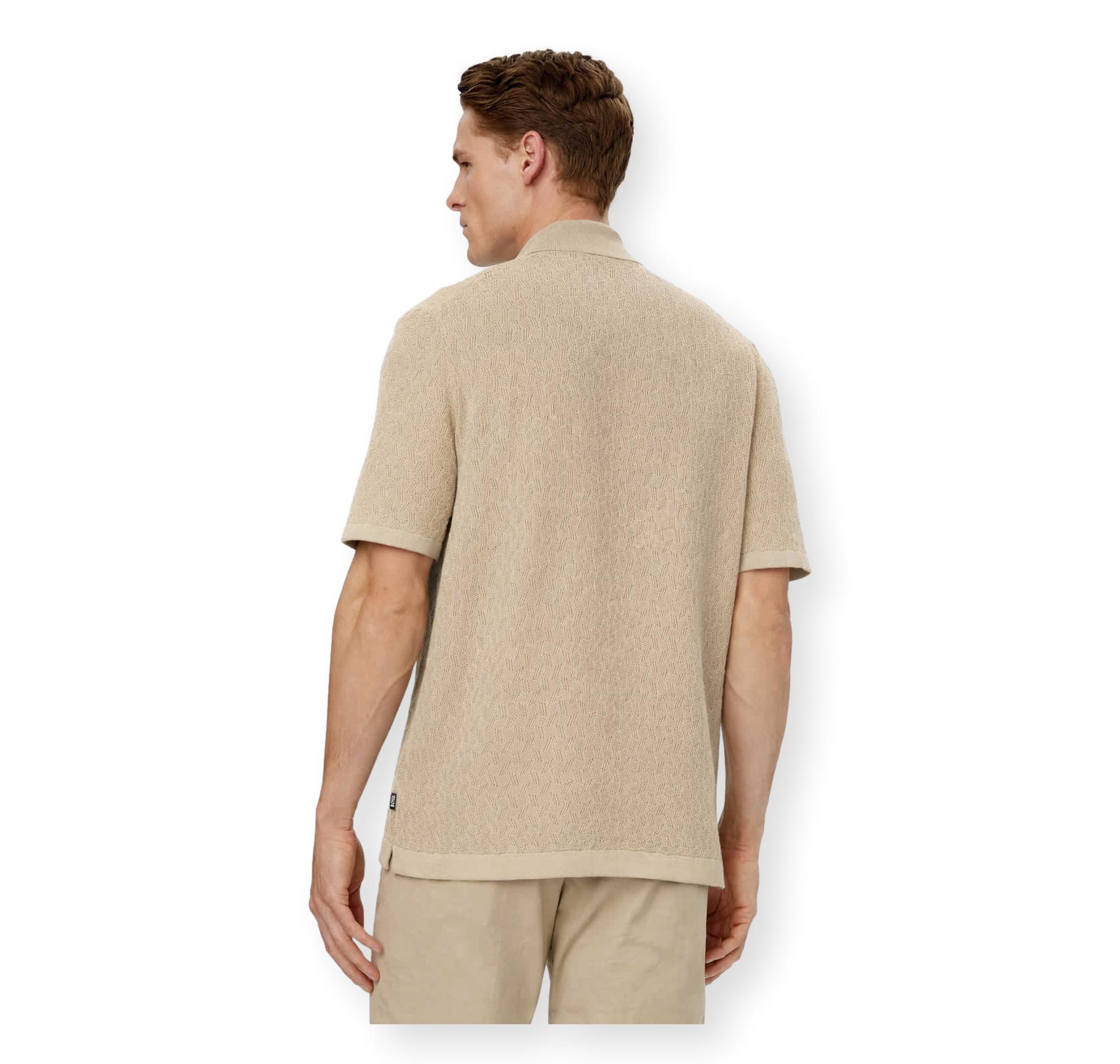 BOSS Polo Uomo Manica Corta Regular Fit Cotone H Nappo 50560494 Colore Beige 286