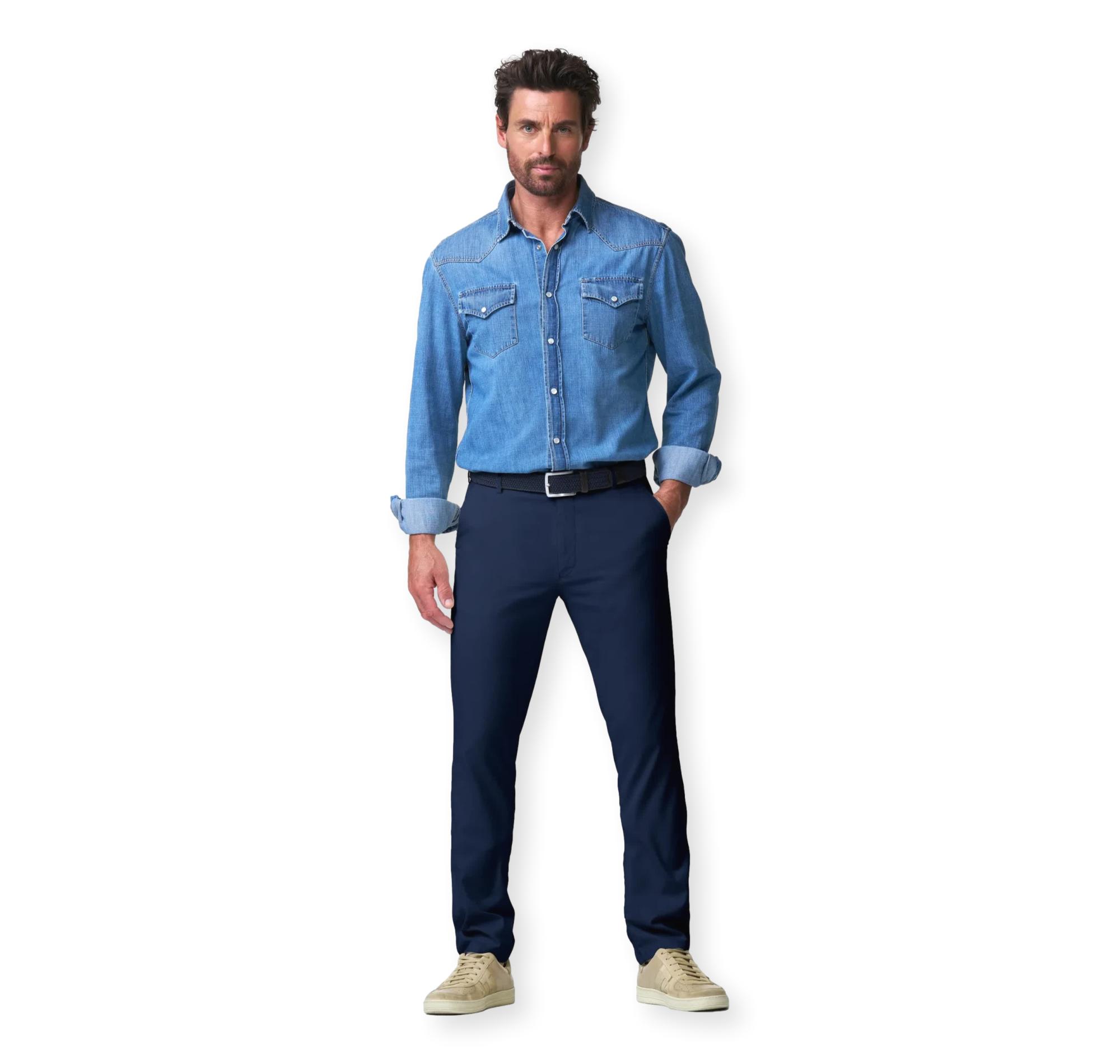 MEYER Pantalone Uomo Flex Micro Cotton OSLO 1-5081/18 Colore Blu