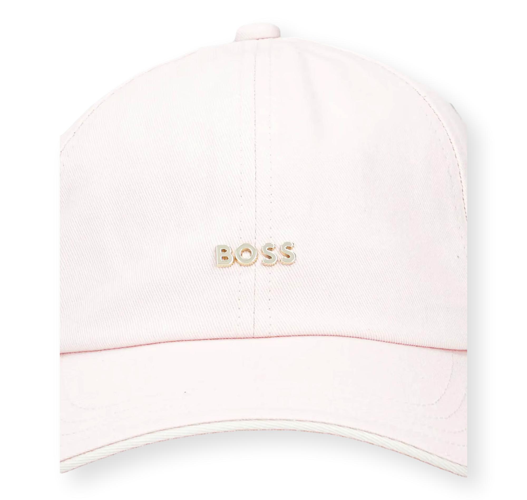 BOSS Cappellino Donna In Twill Di Cotone Con Logo In Metallo Regolabile Ari ME 50533367 Colore Rosa