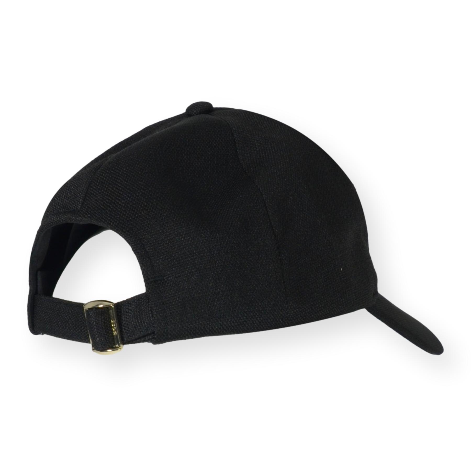 BOSS Cappellino Donna In Twill Di Cotone Con Logo In Metallo Regolabile Ari FB 50560412 Colore Nero