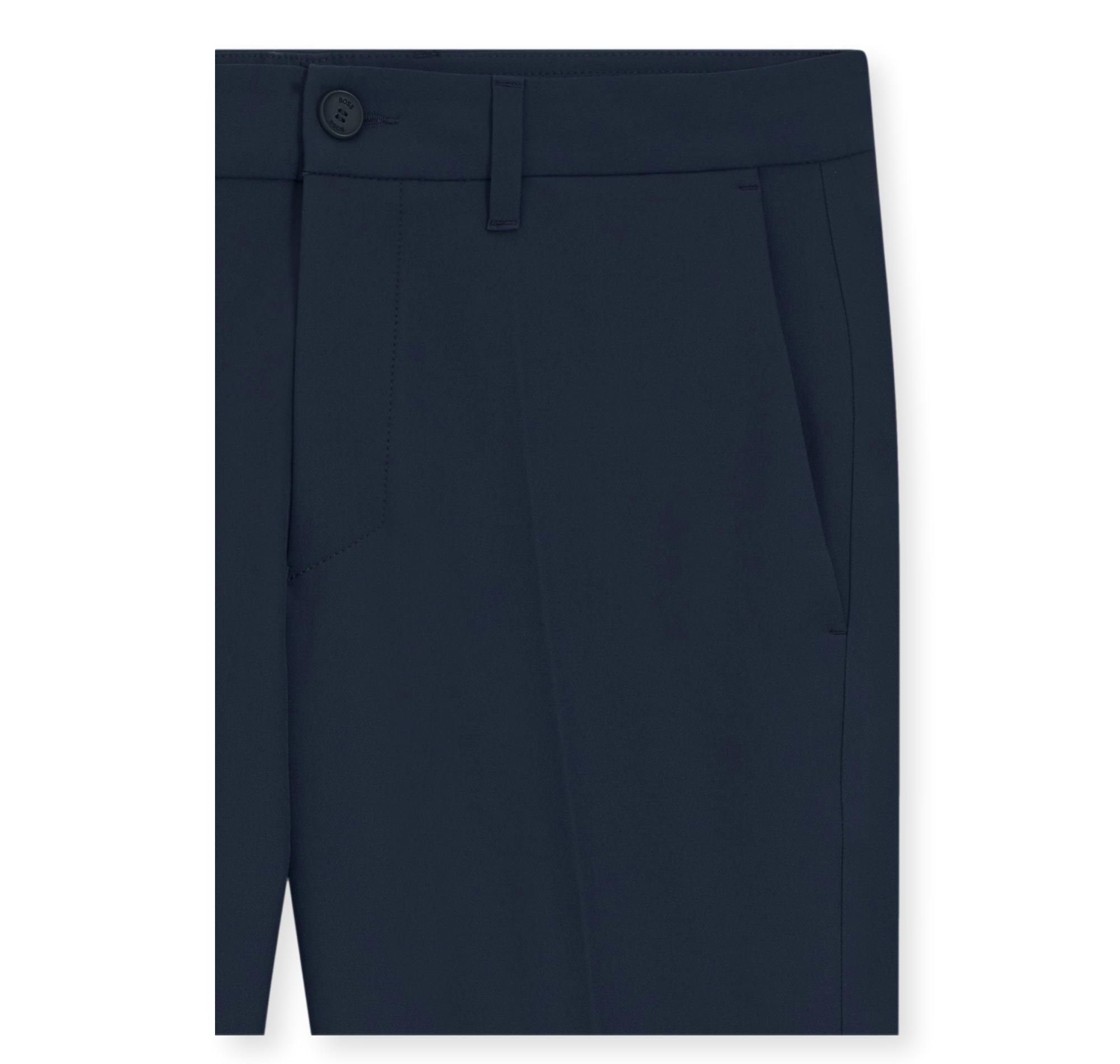 BOSS Pantalone Uomo Slim Fit In Tessuto Elasticizzato Idrorepellente T Commuter Slim 50534303 Colore Blu