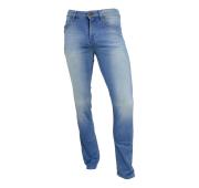 HUGO BOSS Green Jeans slim fit slavati in cotone elasticizzato L34 C-DELAWARE1'