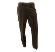 MEYER Pantalone Velluto Uomo Barry Verde Elasticizzato Misto Lana
