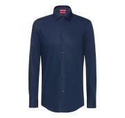 HUGO BOSS Camicia business slim fit in popeline di cotone C-Jenno  50289499 BLU