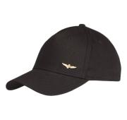 AERONAUTICA MILITARE HA1122 Cappello da Baseball basic Aquila in Metallo Nero