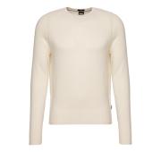 BOSS Maglione Uomo Regular Fit In Puro Cashmere Maglio 50500668 Colore Bianco