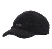 BOSS Cappellino In Shearling Sintetico Con Toppa Con Logo Ricamato Modello XUSY-FF 50502994 Colore Nero