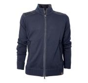 PAUL SHARK Maglione Uomo Cardigan Zip Con Applicazioni in Lana 13311222 Col Blu