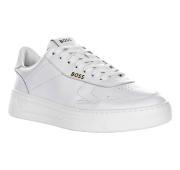 BOSS Sneakers Uomo Brandizzate In Pelle Modello BALTIMORE_TENN Â 50502893 Colore Bianco