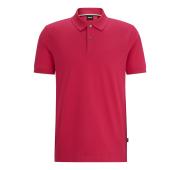 BOSS Polo Uomo In Cotone Biologico Con Logo Ricamato PALLAS 50468301 658 Colore Rosa Scuro