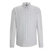 BOSS Camicia Uomo Regular Fit Tessuto Oxford Stampato Modello S-LIAM-KENT-C1-233  50513389 Colore Bianco
