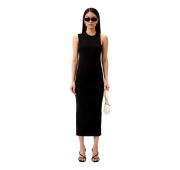 BOSS Abito Donna Aderente Elasticizzato Doppia Spallina Modello Emayt. 50512078 Vestibilita' EXTRA SLIM FIT Colore Nero