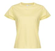 PINKO T-shirt Donna Basico Con Mini Logo Al Petto In Jersey Di Cotone H23 Colore Giallo